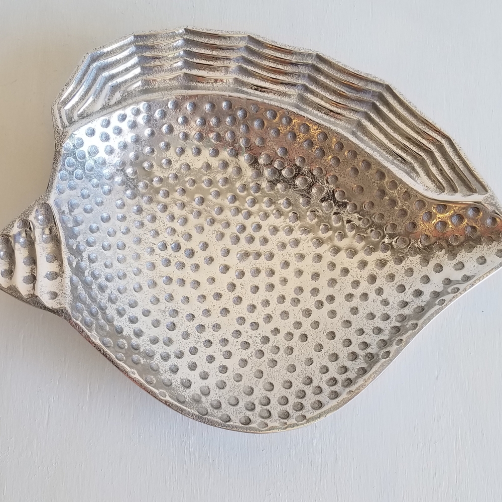 Silver Conch Shell Serving Dish - Picture 2 of 6